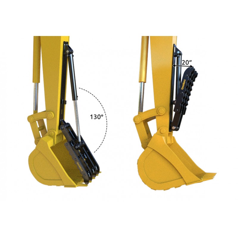 Gentec Hydraulic Excavator Thumb HT2458 Ransome Attachments
